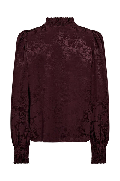 MikoCC V-Blouse 67-Plum - 35963 Thumbnail