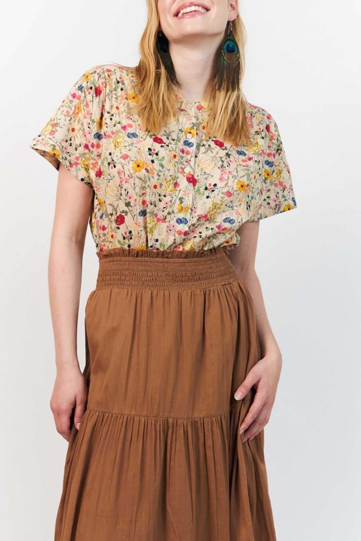 Myall Shirt Ss Flower Print - 26241-1009