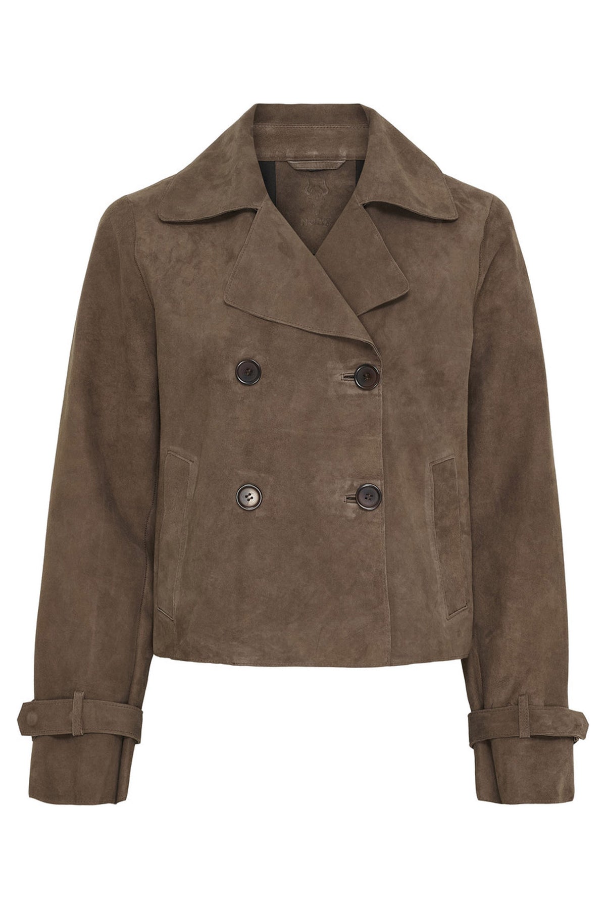 NOPARIS Suede Trenchcoat Coffee Brown - 11446