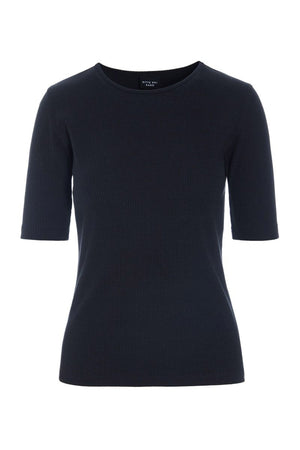 Naibu rib bluse Black - 261-4079-5087