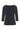 Naibu rib bluse med 3/4 Ærme Black - 266-4079-5085