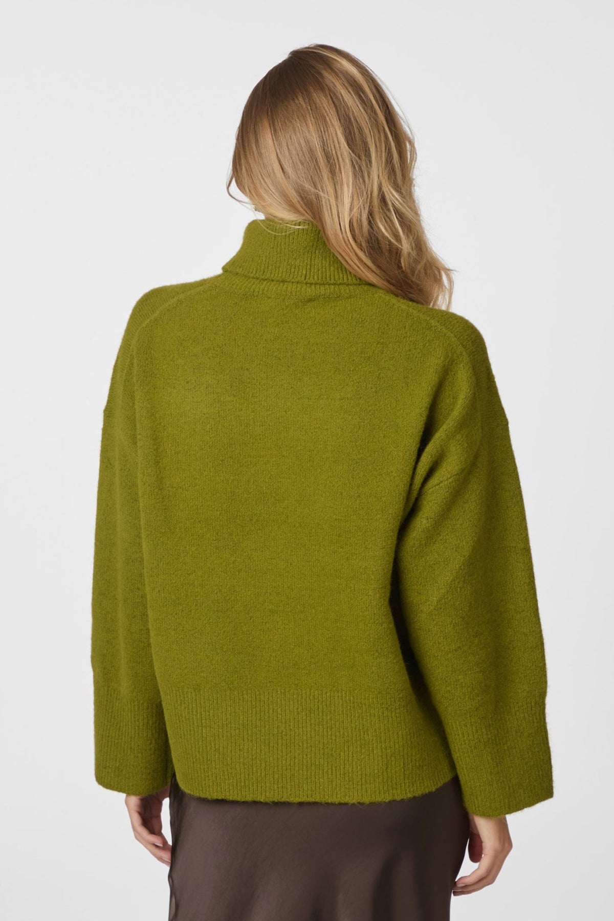 Naline Knit Blouse SAGE GREEN - 165512
