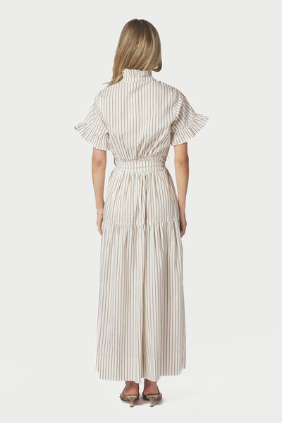Nellie Wide Stripe Dress IVORY - 168228 Thumbnail