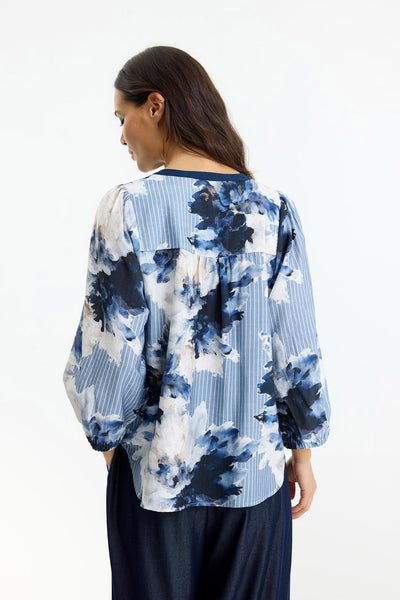 Ofelia blouse Blue - 16958 Thumbnail