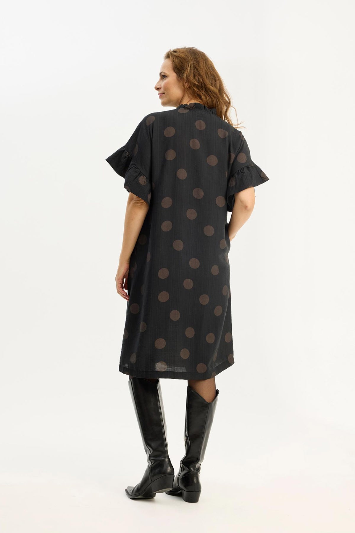 Paola dress SORT - 16893