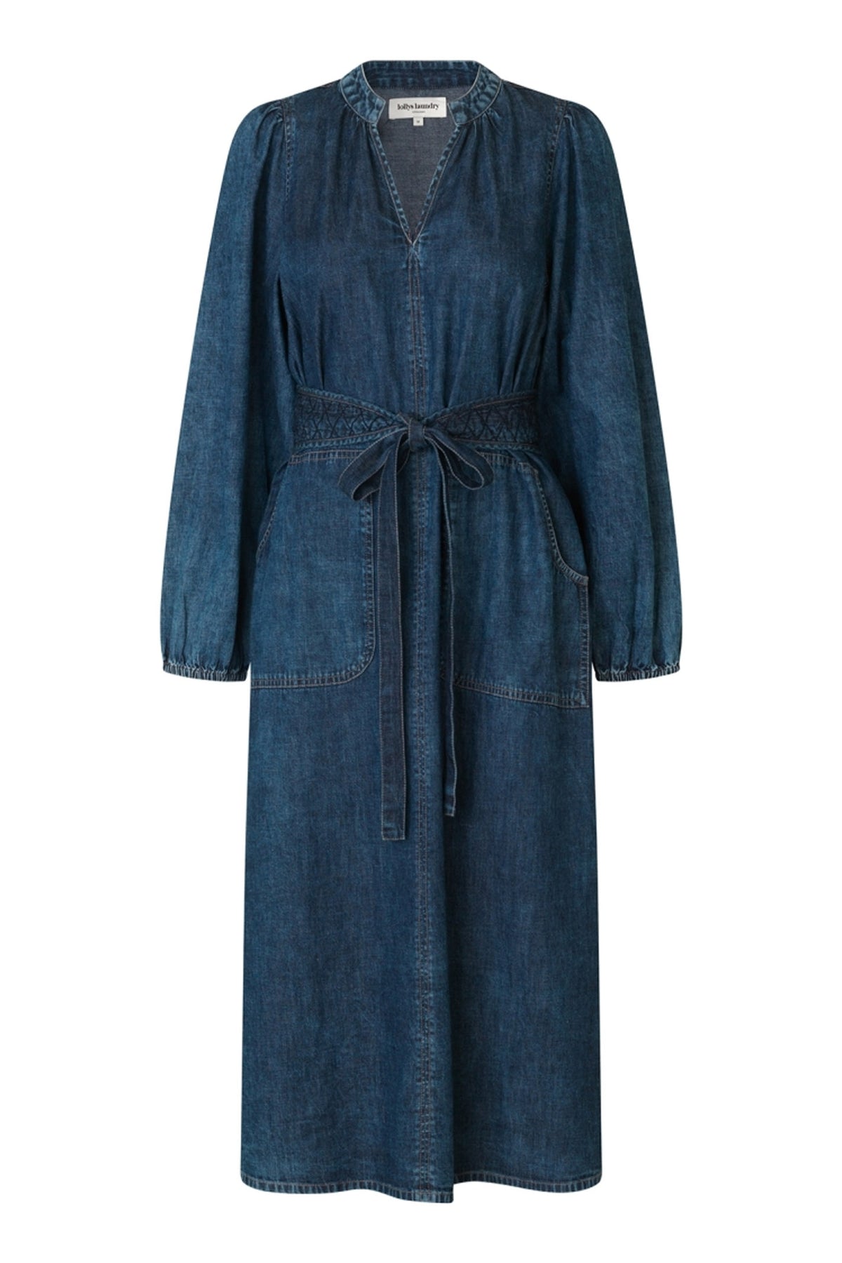 ParisLL Midi Dress LS 20 Blue - 25421-3027