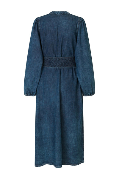 ParisLL Midi Dress LS 20 Blue - 25421-3027 Thumbnail