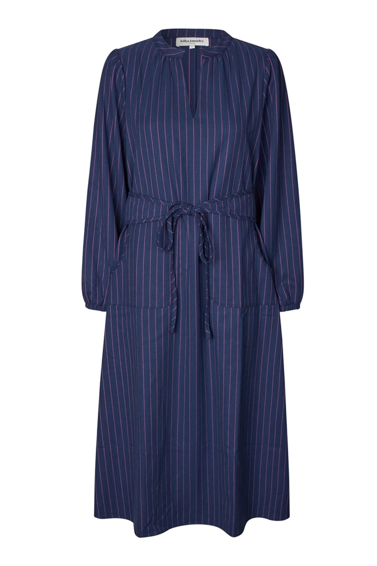 ParisLL Midi Dress LS 27 Dark Navy - 25539-3006