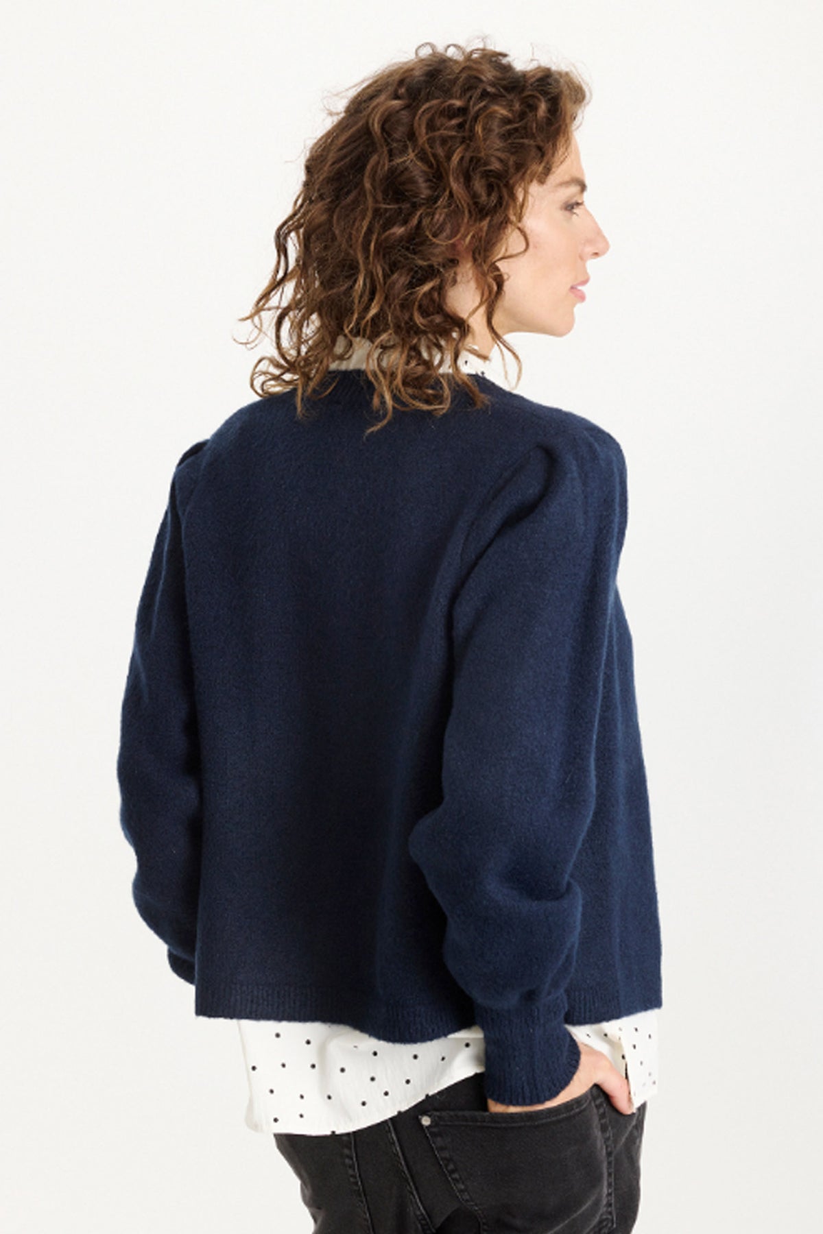 Pearl cardigan Navy - 16795