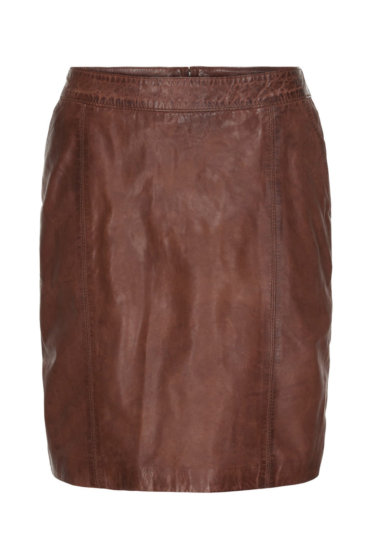 Pencil Skirt with Pockets Carob Brown - 100102
