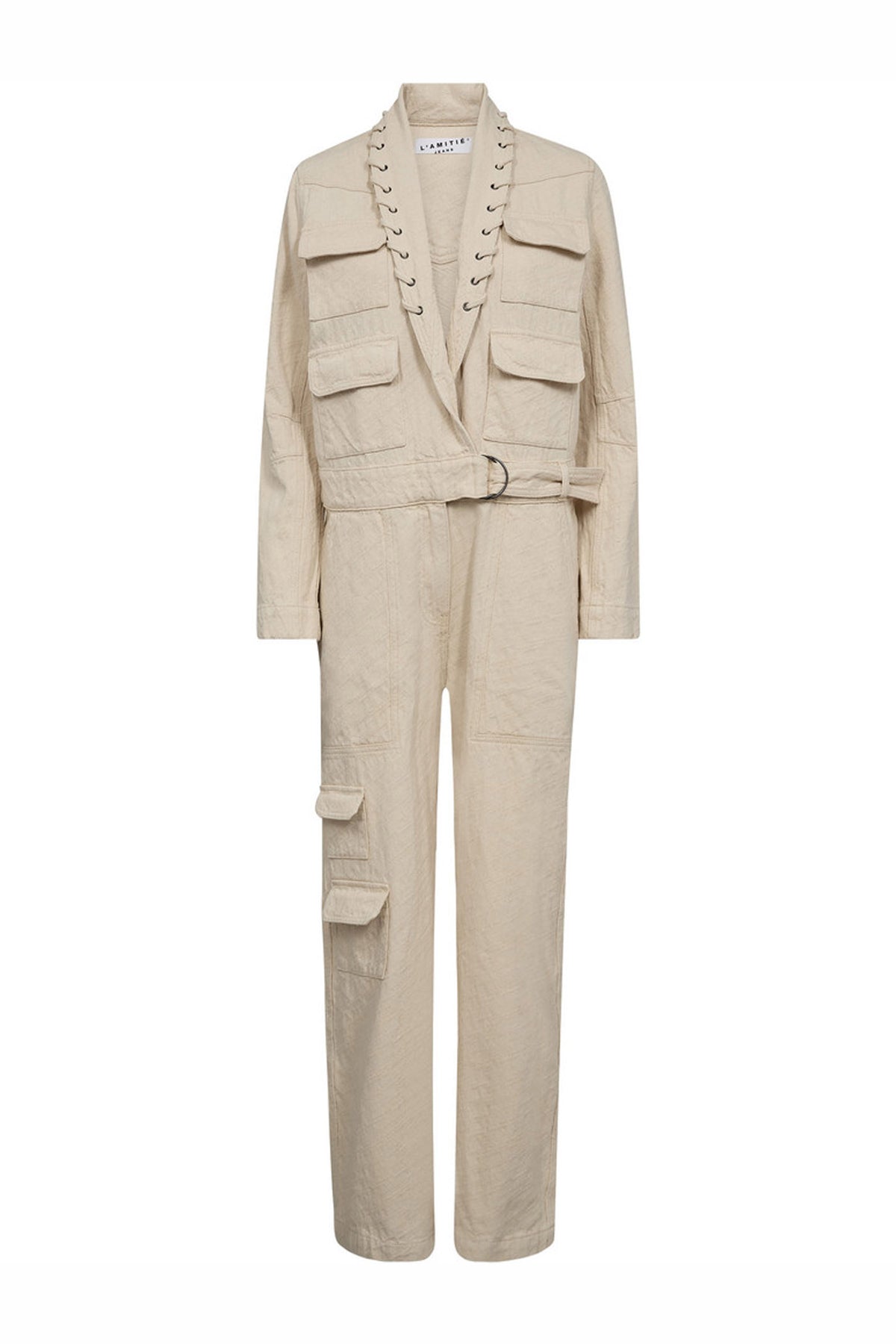 Pielle Structure Boiler Suit Pearl - HL10483
