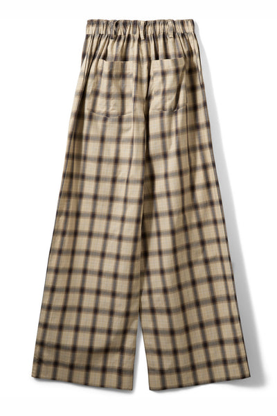 REINESW CHECK WIDE LEG TROUSER 8040 Grey check - S261465 Thumbnail