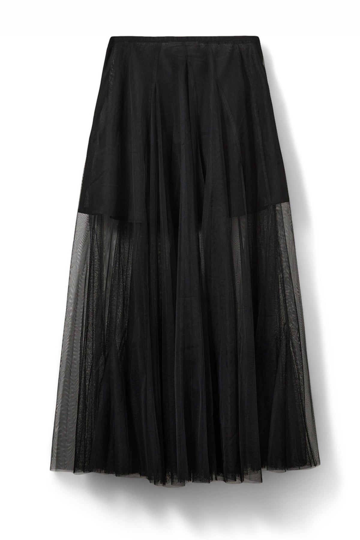 ROASLYSW MAXI TULLE SKIRT 1000 Black - S261150