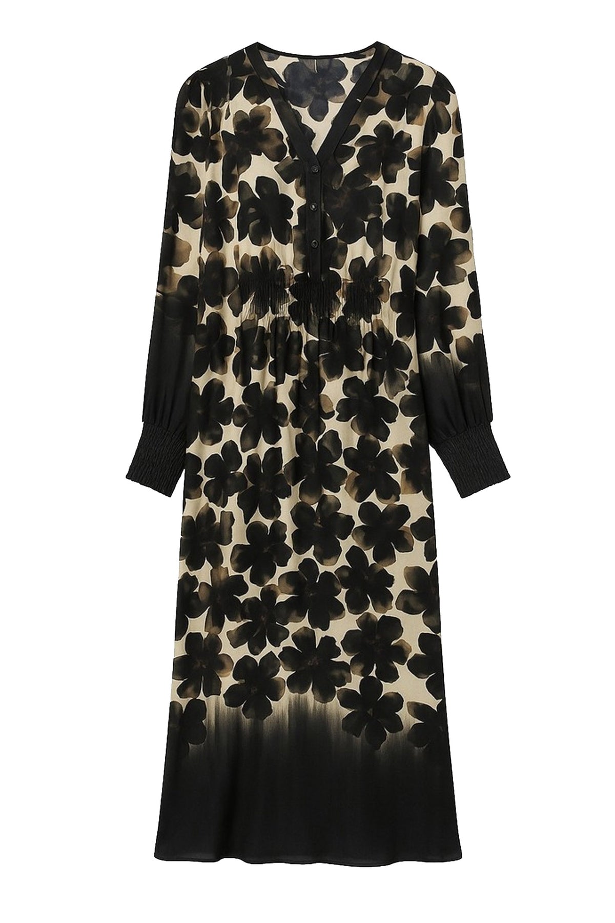 Ria BLACK FLOWER BORDER - 1021413
