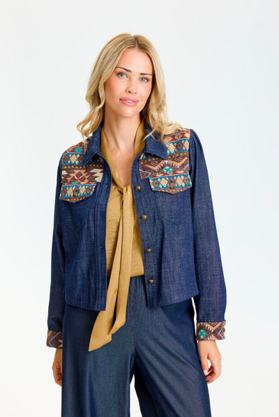 Zania Jacket Blue - 17282 Thumbnail
