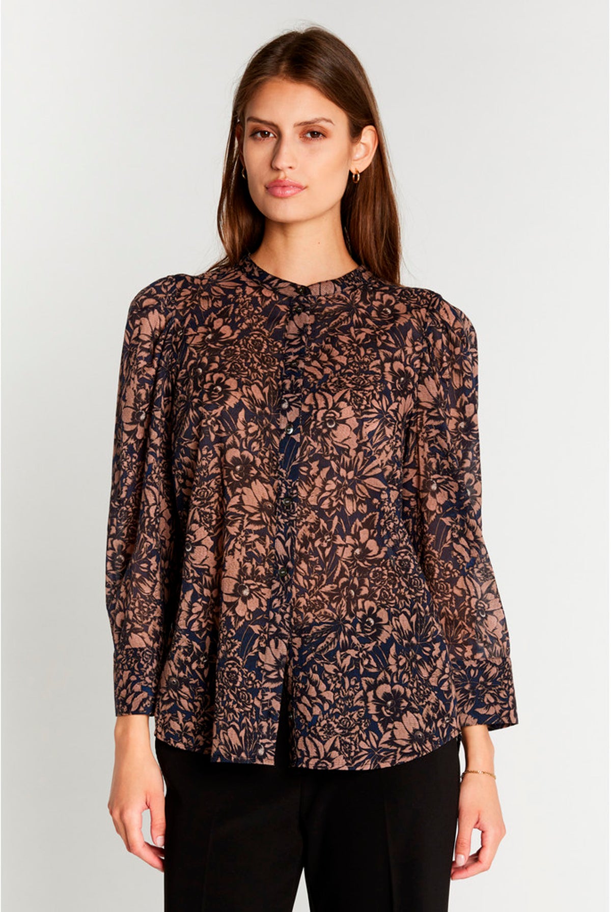 427HMTeras shirt 807 Rose flower print - HM1279