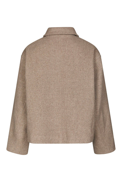 Hamra Herringbone Twill Jacket BEIGE MELANGE - 168855 Thumbnail