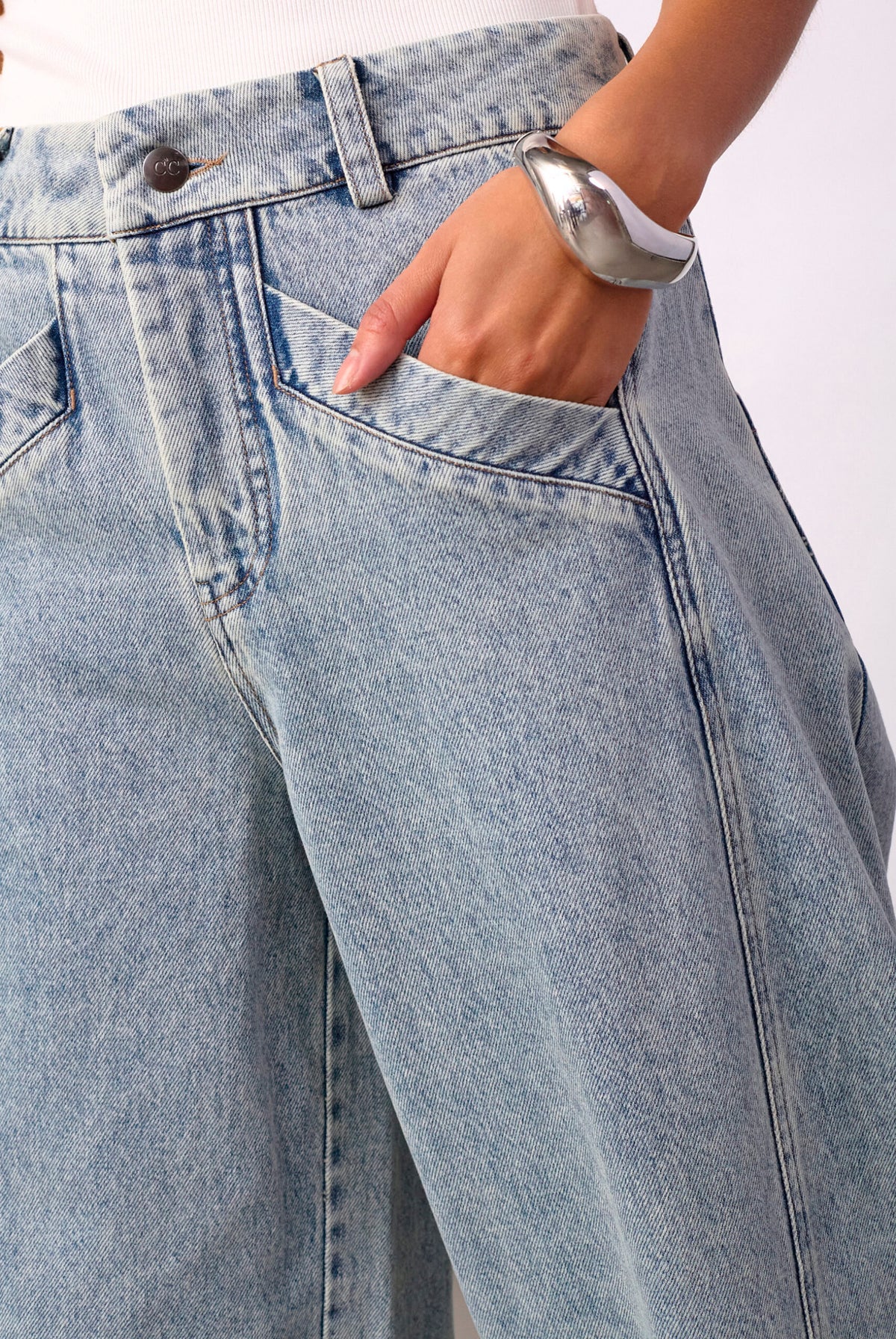 JacksonCC Barrel Jeans 45007-Bleach Denim - 500801