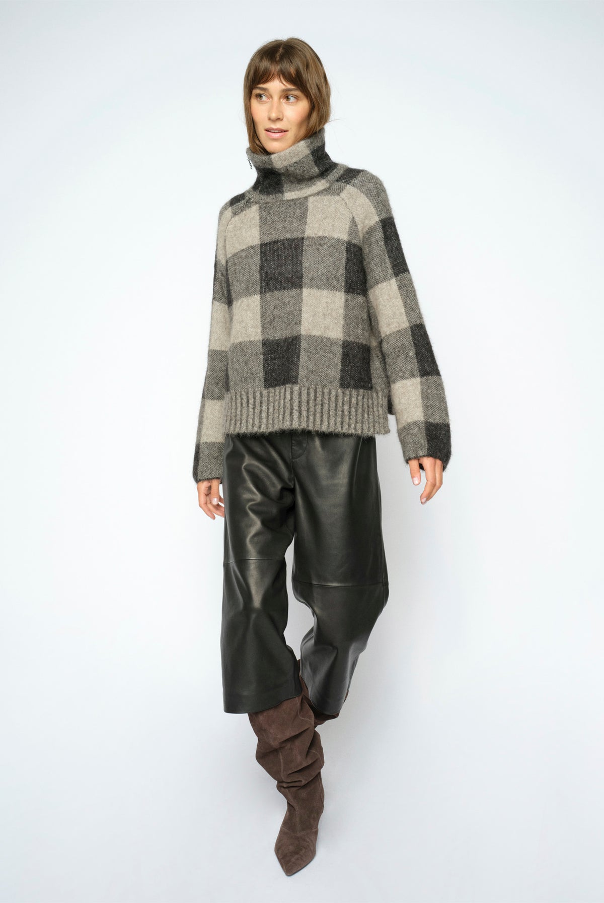 MMMaija Check Knit Black - 182950