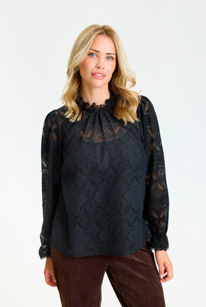 Ariella blouse SORT - 17300