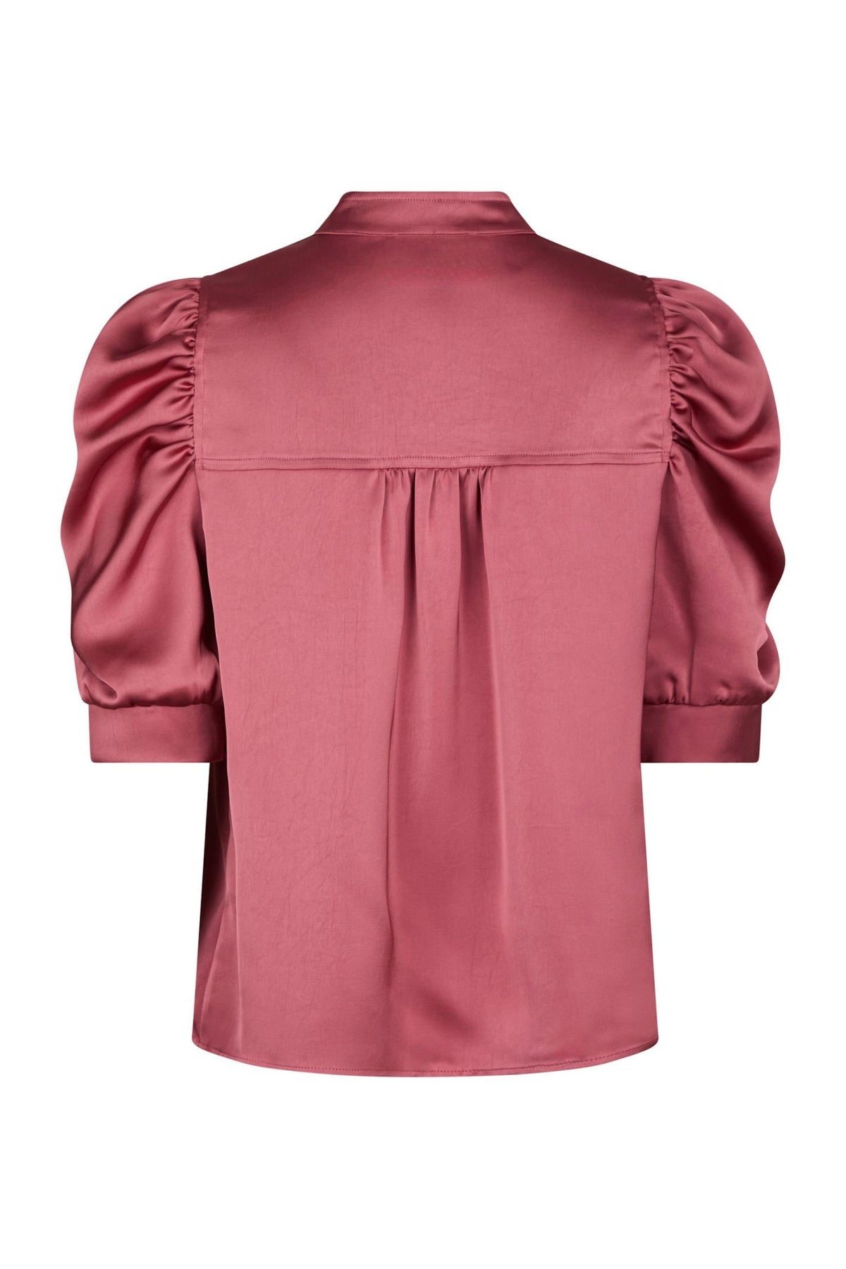 Roella Heavy Sateen Blouse Cherry Pink - 162590