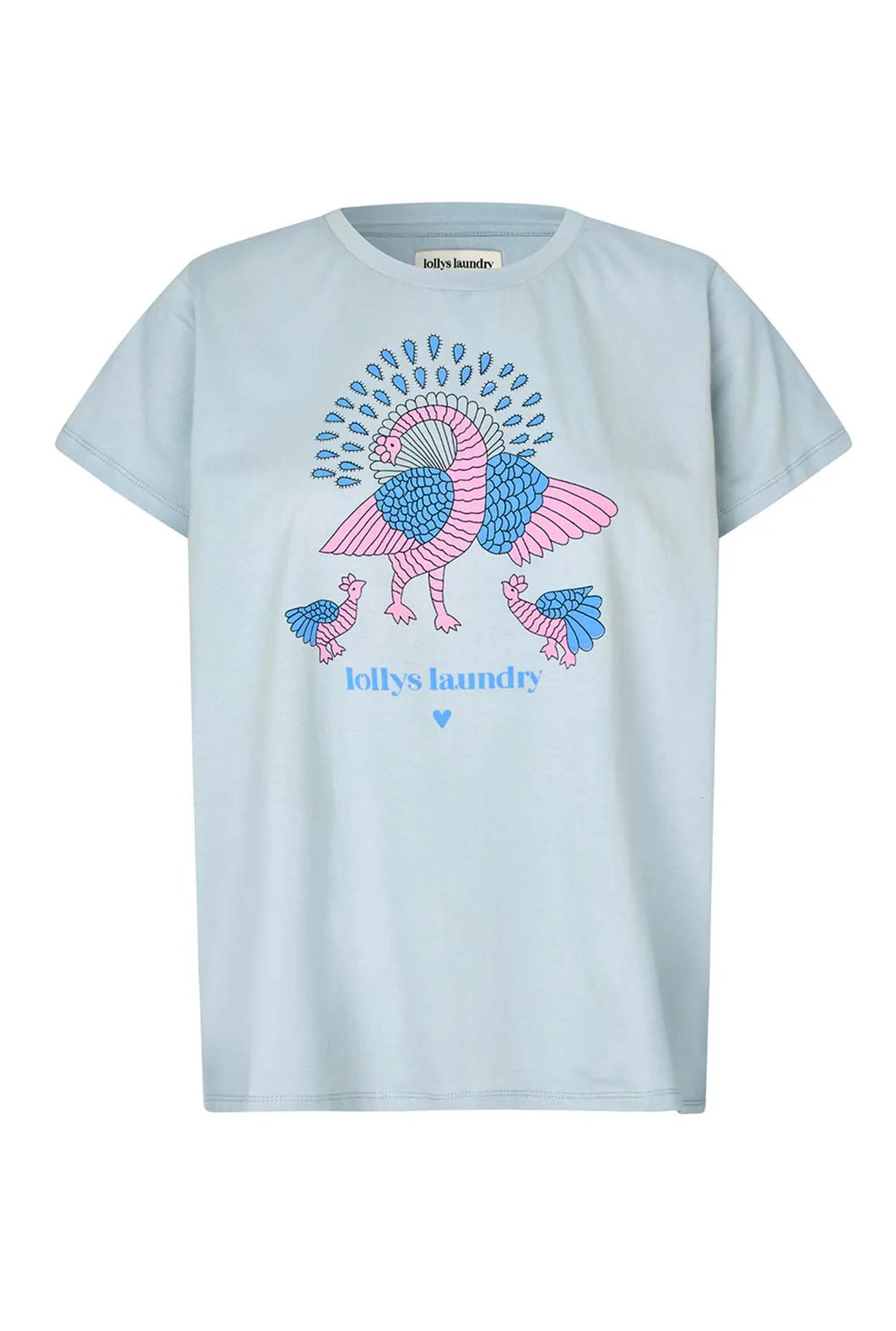 Romall Peacock Tee Ss 22 Light Blue - 26103-1002