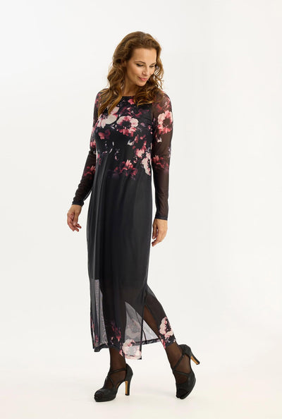 Rose dress Burgundy - 16888 Thumbnail