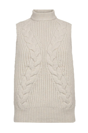 RowCC Cable Knit Top 4021-Ivory - 32242
