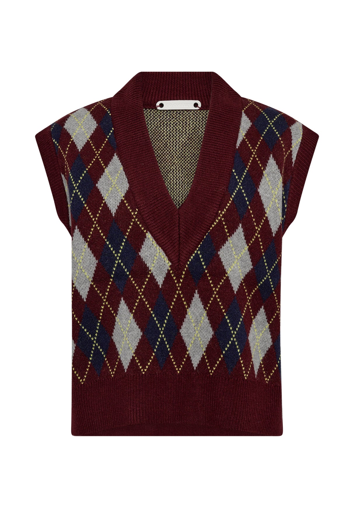 RowCC Check Vest 87-Winered - 32213