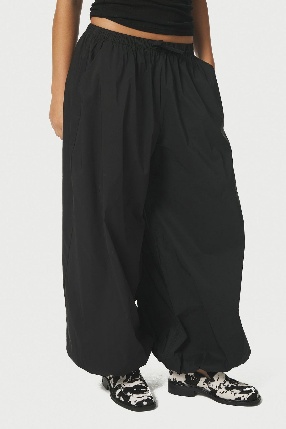 Roxane Balloon Poplin Pants Black - 167403