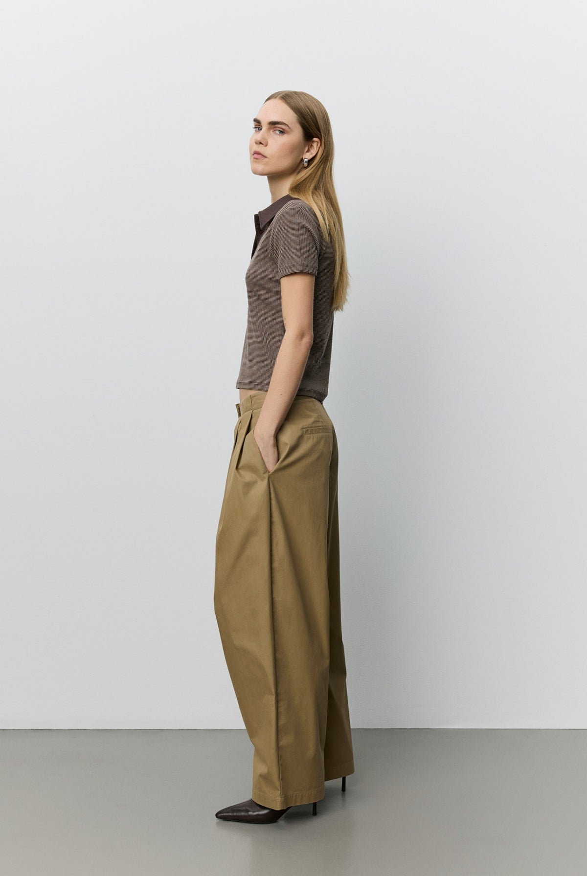 TAMARASW BARREL TROUSERS 7055 Light brown - S263290