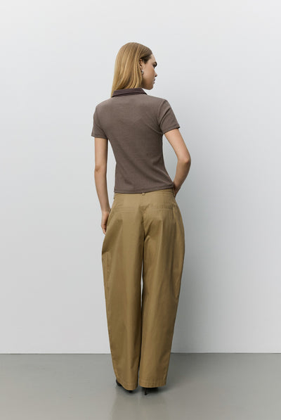 TAMARASW BARREL TROUSERS 7055 Light brown - S263290 Thumbnail