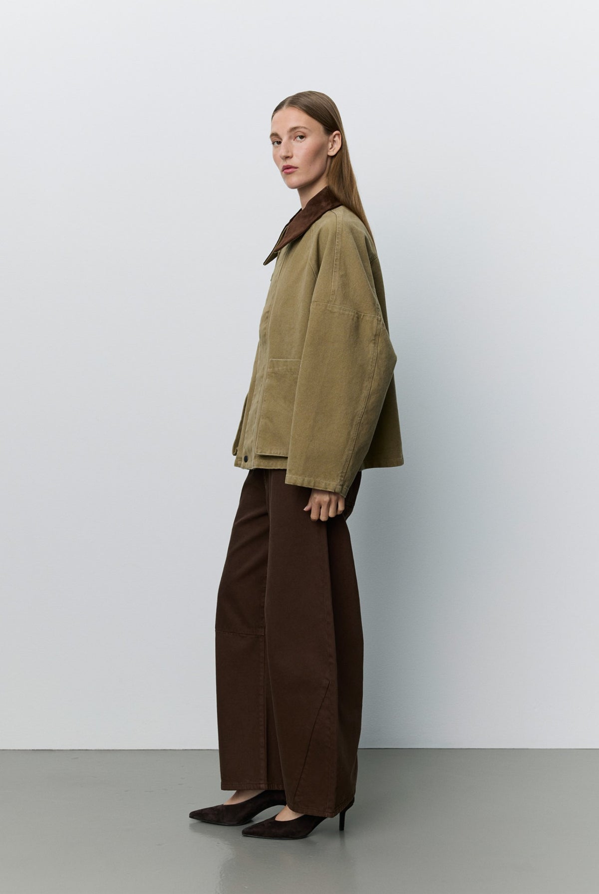 FRANCOSW OVERSIZED CANVAS JACK 7030 Khaki - SNOS775