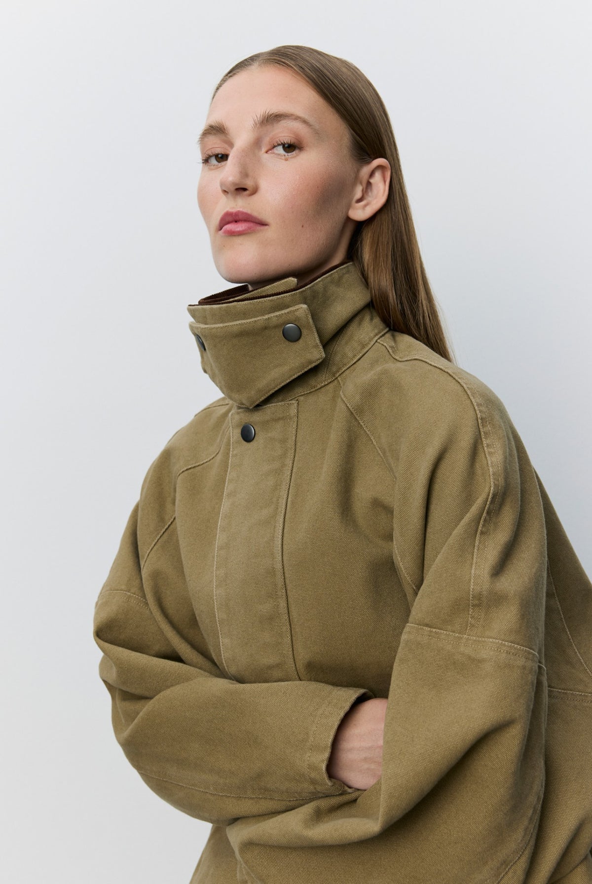 FRANCOSW OVERSIZED CANVAS JACK 7030 Khaki - SNOS775