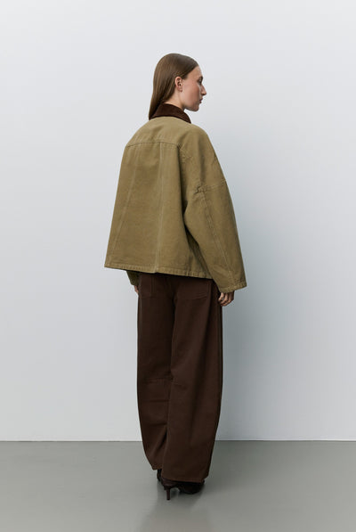 FRANCOSW OVERSIZED CANVAS JACK 7030 Khaki - SNOS775 Thumbnail