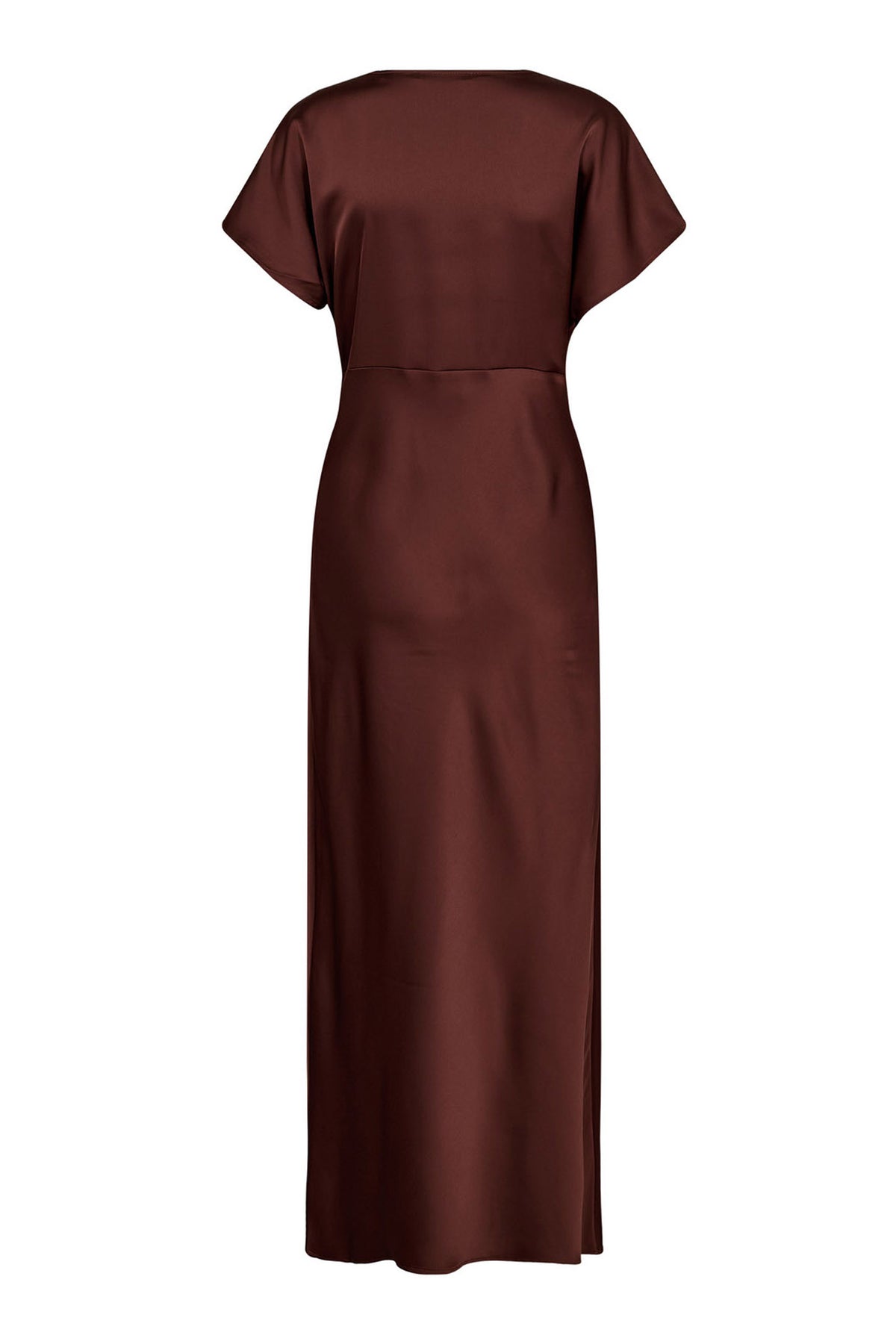 SafiraCC V-Dress 145-Dark Brown - 36565
