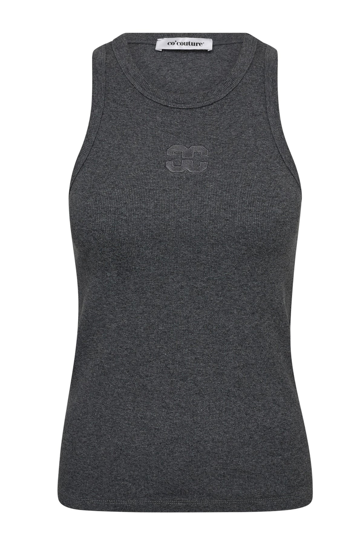 SaharaCC Embroidery Tank Top 140-Dark Grey - 33151