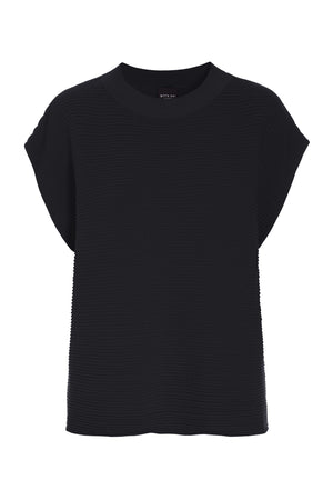 Saku bluse med bieser Black - 261-1073-5743