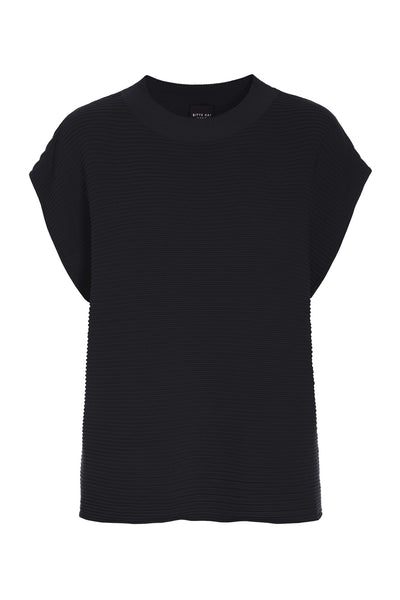Saku bluse med bieser Black - 261-1073-5743 Thumbnail