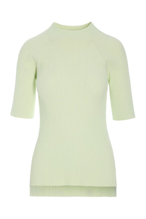 Saku hÃ¸jhalset bluse LIME CREAM - 261-1073-5651