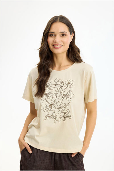 Salsa t-shirt CREAM - 17246 Thumbnail