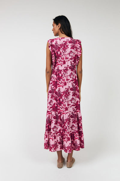 Samoll Midi Dress Sl 51 Pink - 26117-3047 Thumbnail