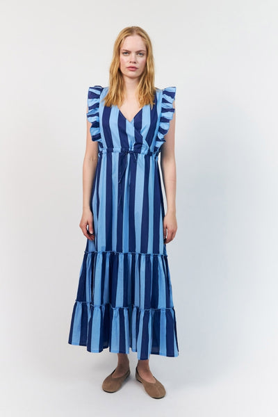 Samoll Midi Dress Sl Blue - 26239-3005 Thumbnail