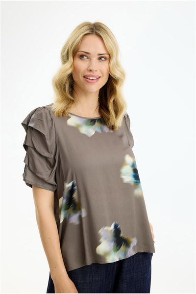 Scottie blouse Brown - 17214 Thumbnail