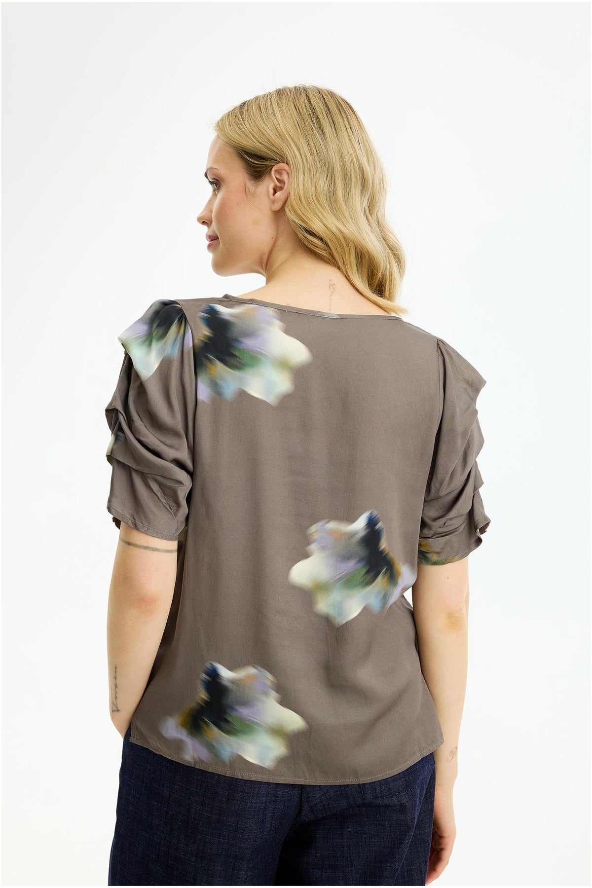 Scottie blouse Brown - 17214
