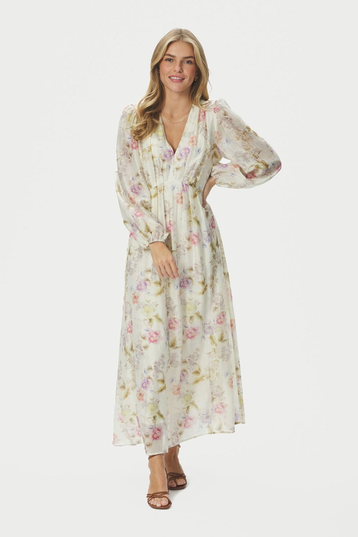 Silfi Vintage Flower Dress OFF WHITE - 167921