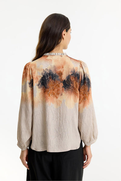 Silvia blouse SAND - 16962 Thumbnail