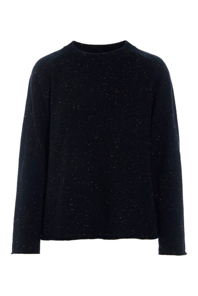 Shinabi raglan bluse BLACK W SPRINKLES - 267-1085-6005 Thumbnail