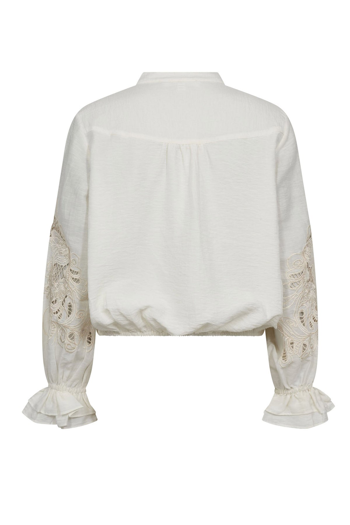 StinaCC Emb Blouse 11-Off white - 45078