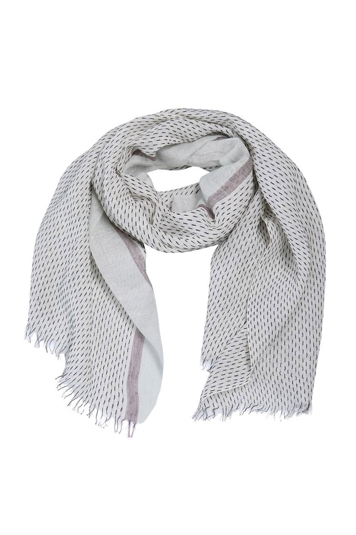 Stitch Tørklæde LILY WHITE STITCH - 261-5122-5750